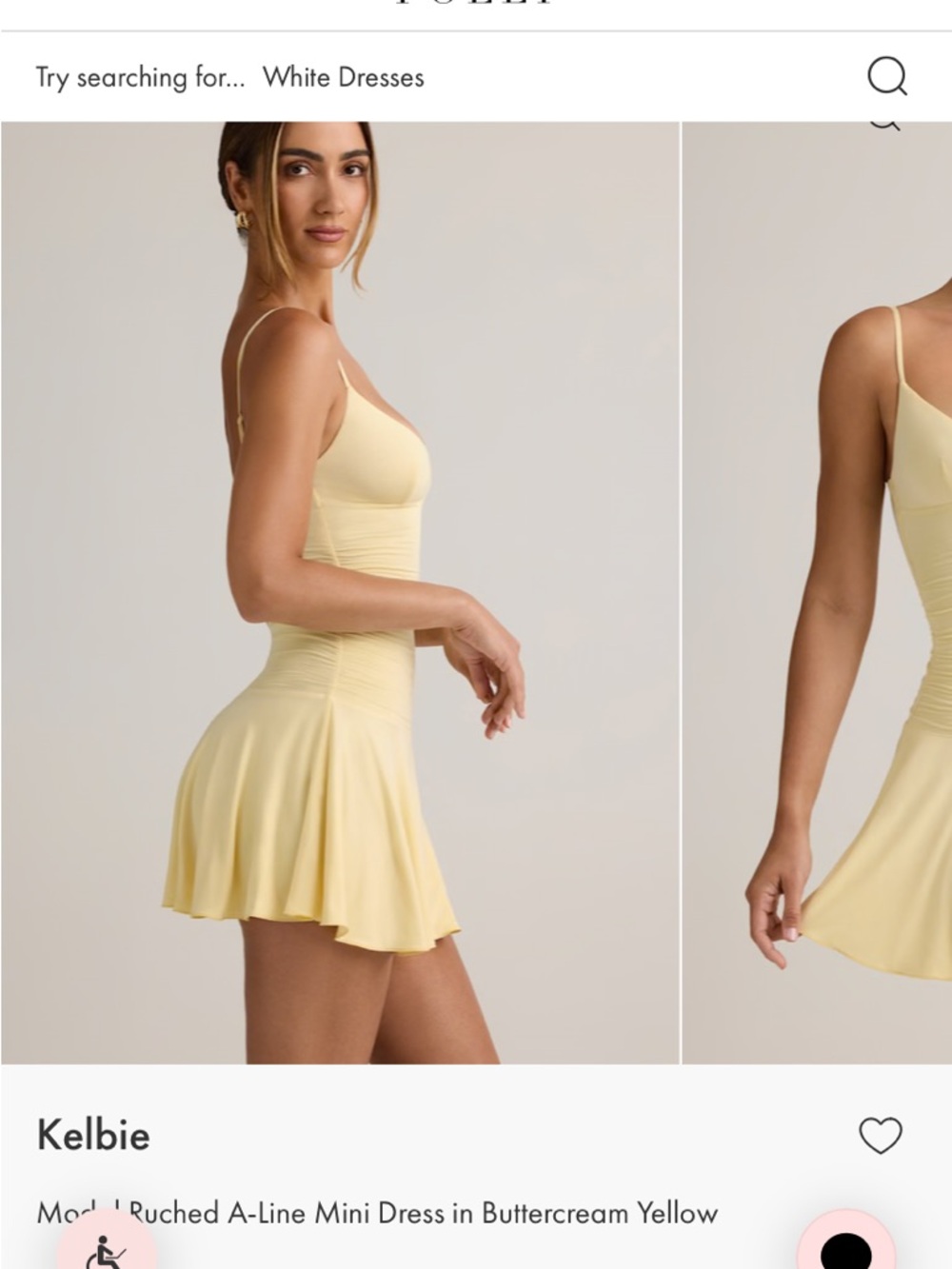 Kelbie
Modal Ruched A-Line Mini Dress in Buttercream Yellow - Picture 3 of 10